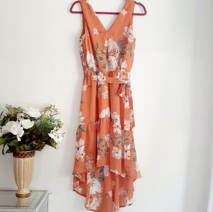 Luxology sleeveless high low dress